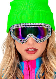 lunettes ski strass, lunettes festival masques ski, Lunettes Après Ski Party, Strass, Miroirs