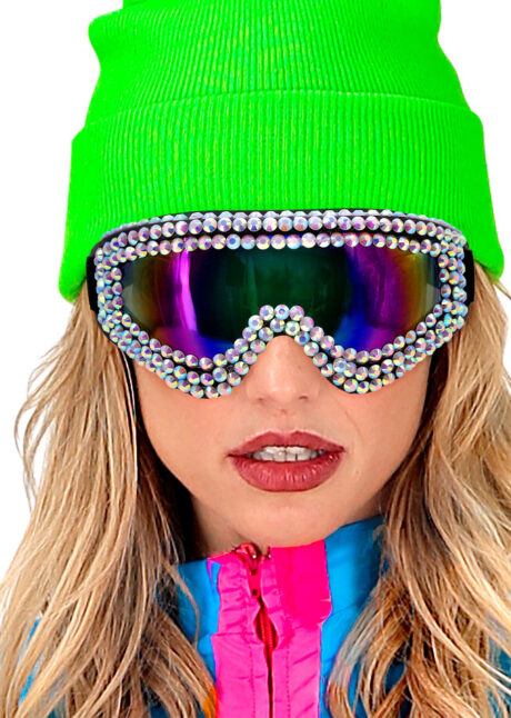 lunettes ski strass, lunettes festival masques ski, Lunettes Après Ski Party, Strass, Miroirs