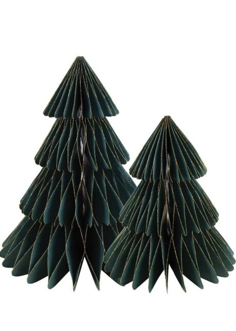 sapin alvéolé, Sapin gaufre en papier, sapins alvéoles décos de noel, 2 Sapins Alvéolés, 20 cm et 30 cm