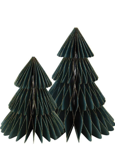 sapin papier, sapin alveole, déco noël, 2 Sapins Alvéolés, 20 cm et 30 cm