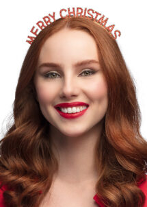 SERRE-TETE-DE-NOEL-STRASS- SERRE TETE MERRY CHRISTMAS