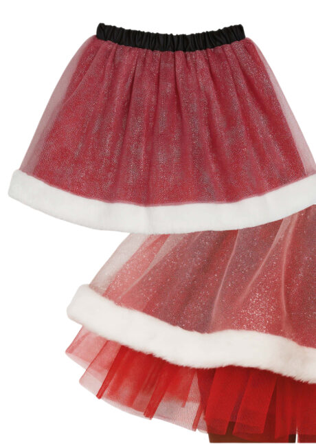 tutu Noël, accessoire Noël, déguisement mère Noël, Tutu de Mère Noël, à Paillettes