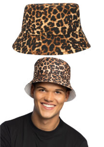 bob léopard, bob imprimé léopard, chapeau léopard