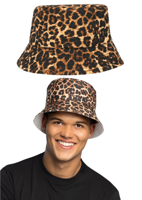 bob léopard, bob imprimé léopard, chapeau léopard, Bob Imprimé Léopard