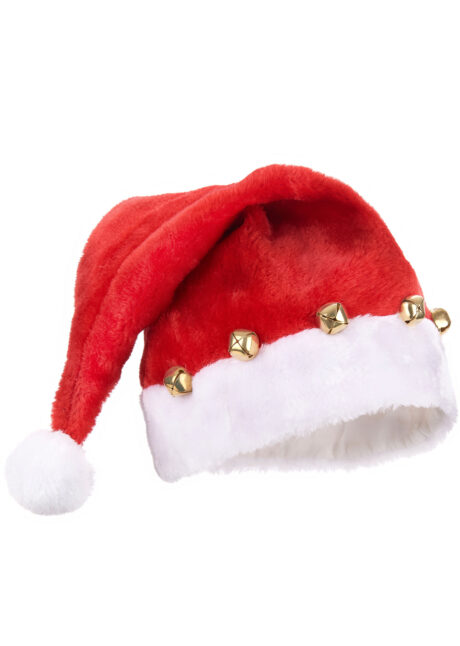 bonnet de Père Noël, bonnet Noël avec grelots, bonnet de Noël original, Bonnet de Père Noël, Grelots et Fausse Fourrure