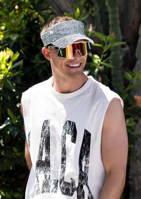 visière strass, casquette visière strass, casquette disco, visière festivals, Casquette Visière Glam, Strass