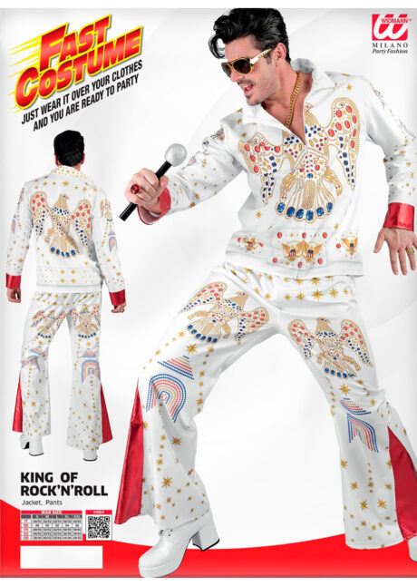déguisement Elvis, Costume Elvis, déguisement années 60 homme, costume rockeur années 60, Déguisement Elvis, Années 60, Fast Costume