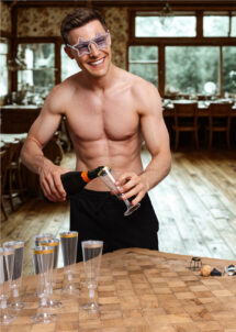 FLUTE-A-CHAMPAGNE-ARGENT, Verres à Champagne, Flûtes à Bordure Argent, 140 ml, x 4