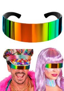 lunettes futuristes, lunettes festivales, lunettes miroirs