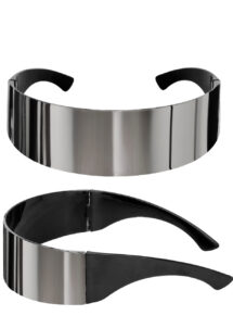 lunettes futuristes argent, lunettes futuristes