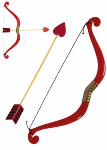 arc de cupidon, faux arc, arc de déguisement, accessoire déguisement, accessoire saint valentin
