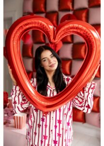 cadre Photo Booth coeur rouge, coeur Photo Booth, cadre gonflable