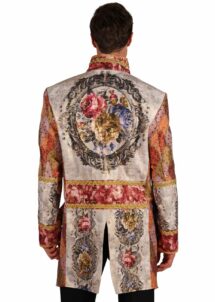 veste marquis, veste aristocrate, déguisement top qualité, déguisement carnaval de Venise, Déguisement d&rsquo;Aristocrate Baroque, Veste Orange, Premium