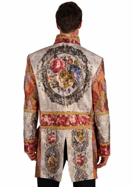 veste marquis, veste aristocrate, déguisement top qualité, déguisement carnaval de Venise, Déguisement d&rsquo;Aristocrate Baroque, Veste Orange, Premium