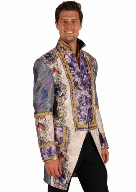 veste marquis, veste aristocrate, déguisement top qualité, déguisement carnaval de Venise, Déguisement d&rsquo;Aristocrate Baroque, Veste Lilas, Premium