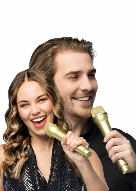 faux micro réaliste, faux micro années 80, faux micro, Faux Micro Doré, Réaliste