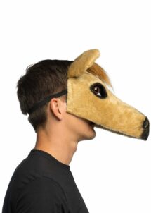 Masque de Cheval, masque cheval fourrure, masque cheval demi visage