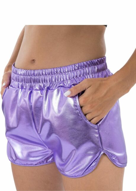 short violet, short de déguisement, short années 80, Short Violet Irisé
