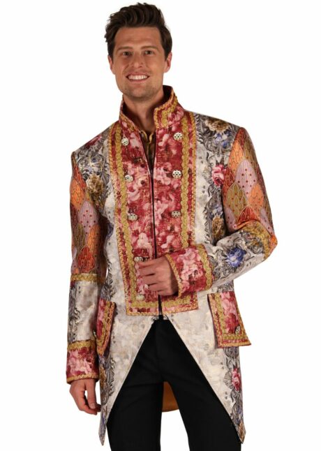 veste marquis, veste aristocrate, déguisement top qualité, déguisement carnaval de Venise, Déguisement d&rsquo;Aristocrate Baroque, Veste Orange, Premium