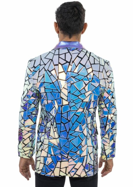 veste holographique, déguisement futuriste, déguisement festival, déguisement disco, Déguisement Disco et Festival, Veste Holographique