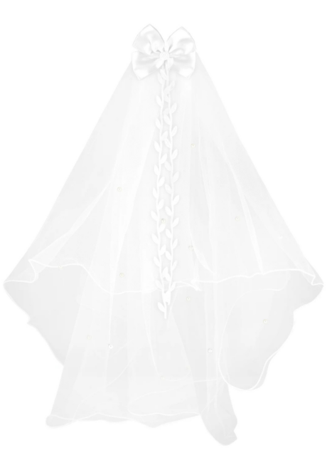 voile de mariée, voile bride, voile mariée, Voile de Mariée, Noeud Satin
