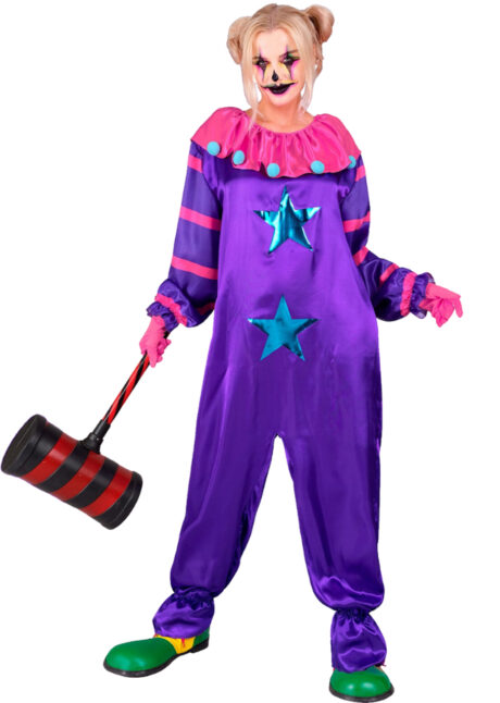 DEGUISEMENT-DE-CLOWN-ESPACE-1879, Déguisement Clown Effrayant Violet