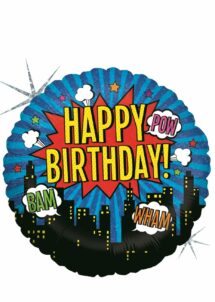 ballon anniversaire super héros, ballon anniversaire enfant, ballon anniversaire hélium