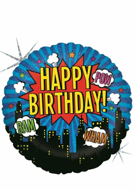 ballon anniversaire super héros, ballon anniversaire enfant, ballon anniversaire hélium, Ballon Anniversaire Super Héros, en Aluminium