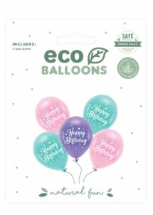 ballons anniversaire latex pastel, ballons joyeux anniversaire, ballons anniversaire à l'hélium