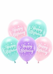 ballons anniversaire latex pastel, ballons joyeux anniversaire, ballons anniversaire à l'hélium