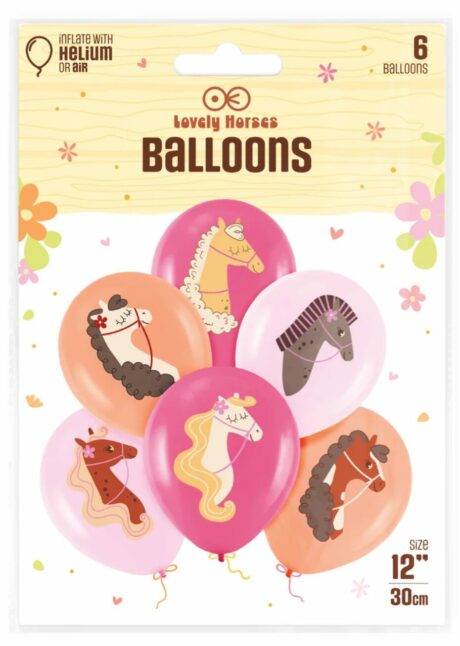 ballons animaux latex enfant, ballon cheval fille, ballons chevaux hélium, Ballons Latex Chevaux 30 cm
