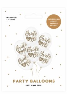 ballons bride to be latex, ballons blancs EVJF, ballons evjf