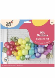 guirlande de ballons, arche de ballons, ballons arc en ciel, guirlande ballons multicolores