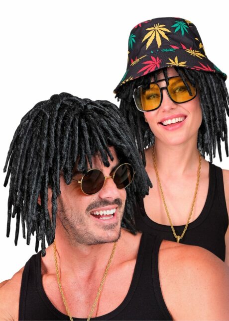 perruque rasta courte, perruque jamaïcain, perruque dreadlocks, Perruque Dread Rasta – Dreadlocks Courtes