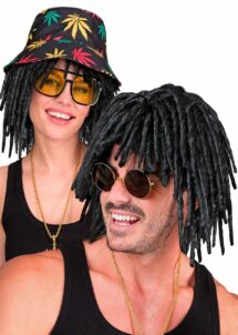 perruque rasta courte, perruque jamaïcain, perruque dreadlocks