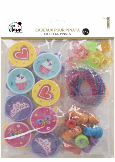 petits jouets pinata, lot pour pinata fille, Cadeaux pour Pinata Fille – Lot de 40 Jouets Assortis