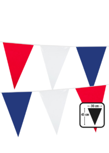 GUIRLANDE FANIONS FRANCE 10 mètres, guirlande drapeaux France, guirlande France géante