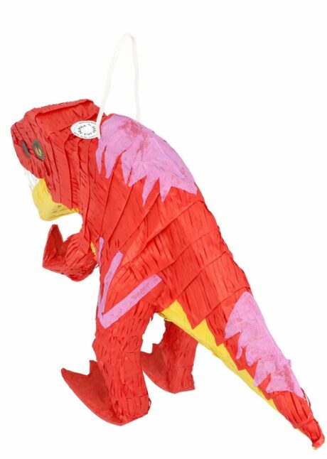 PINATA DINOSAURE ROUGE, pinata anniversaire garçon, Pinata Dinosaure T-Rex Rouge – Anniversaire – 64 cm
