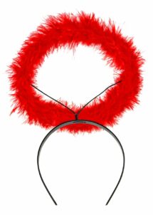 auréole d'ange rouge, auréole plumes rouge, auréole d'ange