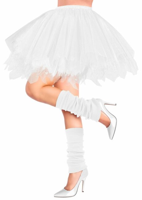 TUTU BLANC FEMME DANSEUSE, Tutu Blanc Femme Court, Bouffant