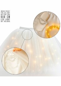 TUTU BLANC FEMME, Tutu Blanc Femme Court, Bouffant