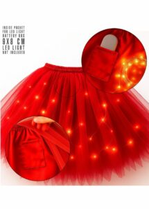 TUTU ROUGE court FEMME, Tutu Rouge Femme Court, Bouffant