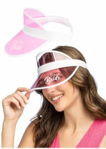 casquette visière team bride, casquette EVJF rose, visière EVJF