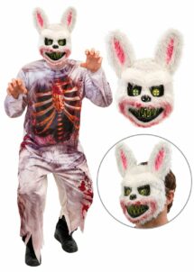 déguisement lapin tueur, déguisement lapin Halloween avec masque, masque lapin horreur