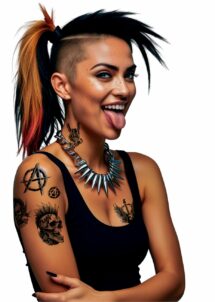faux tatouage punk, faux tatouages, tatouages éphémères