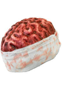 chapeau cerveau Halloween, chapeau bandage cerveau