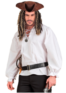 chemise de pirate blanche, chemise médiévale