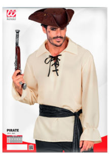chemise de pirate pour homme, chemise pirate homme, chemise et ceinture pirate