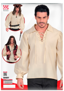 chemise médiévale homme, chemise pirate homme