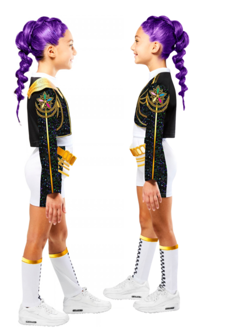 déguisement K-Pop fille, déguisement kpop rumi, costume Kpop licence officielle, Déguisement KPop Demon Hunters, Rumi Golden Luxe, Fille